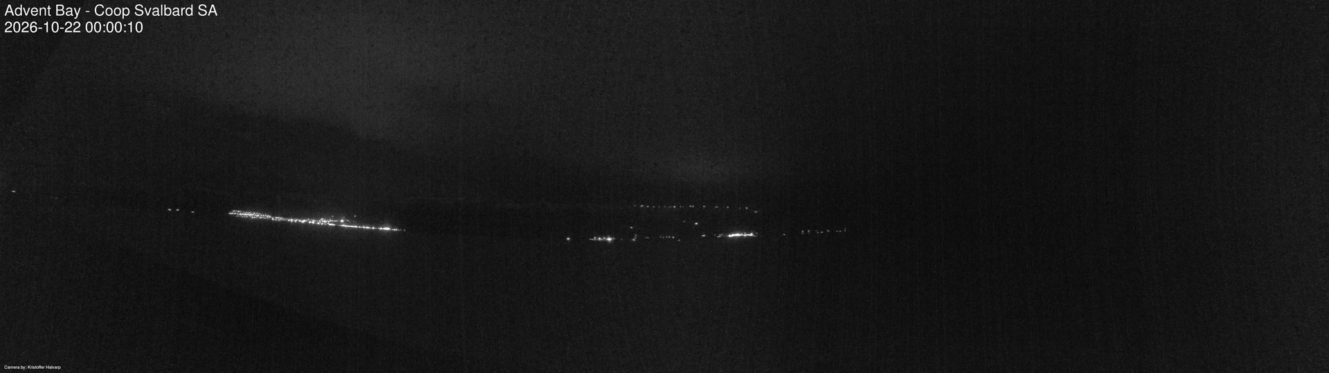 time-lapse frame, Advent Bay webcam