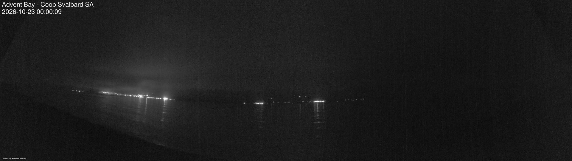 time-lapse frame, Advent Bay webcam