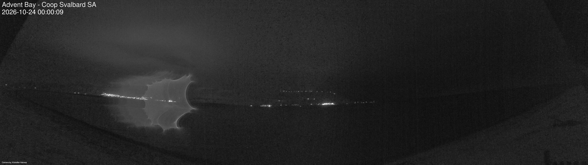 time-lapse frame, Advent Bay webcam
