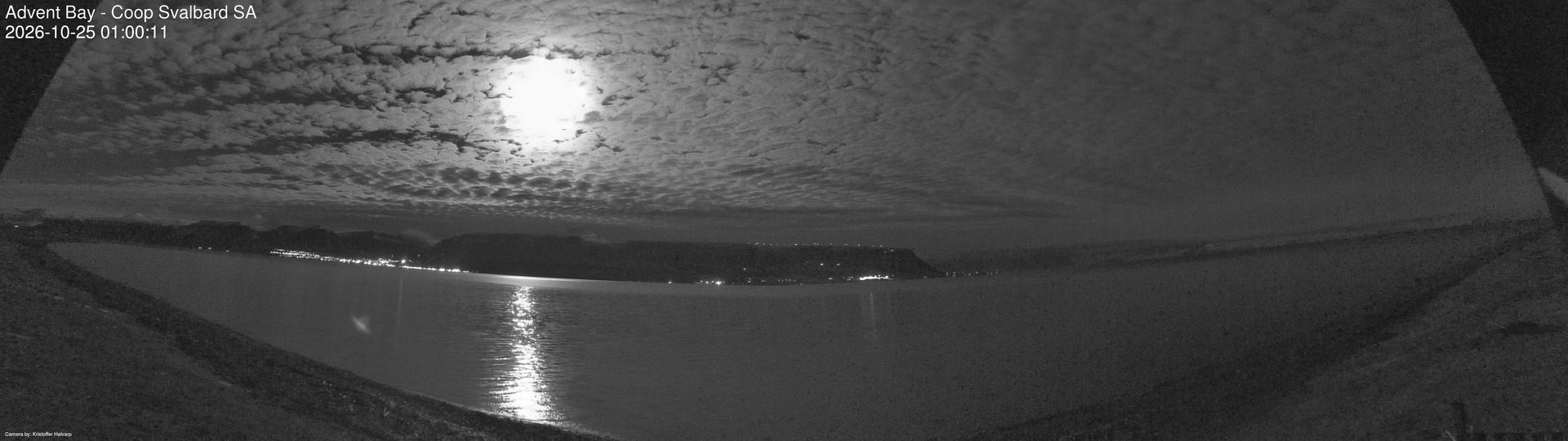 time-lapse frame, Advent Bay webcam