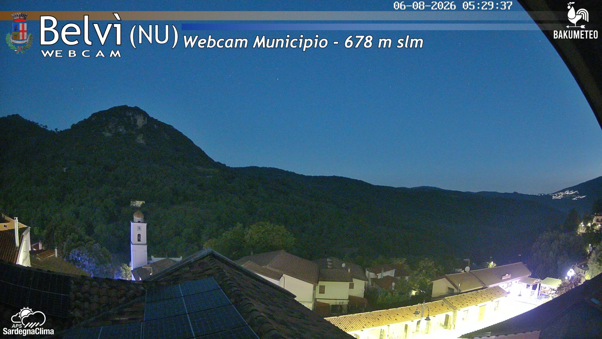 time-lapse frame, Belvi Municipio webcam