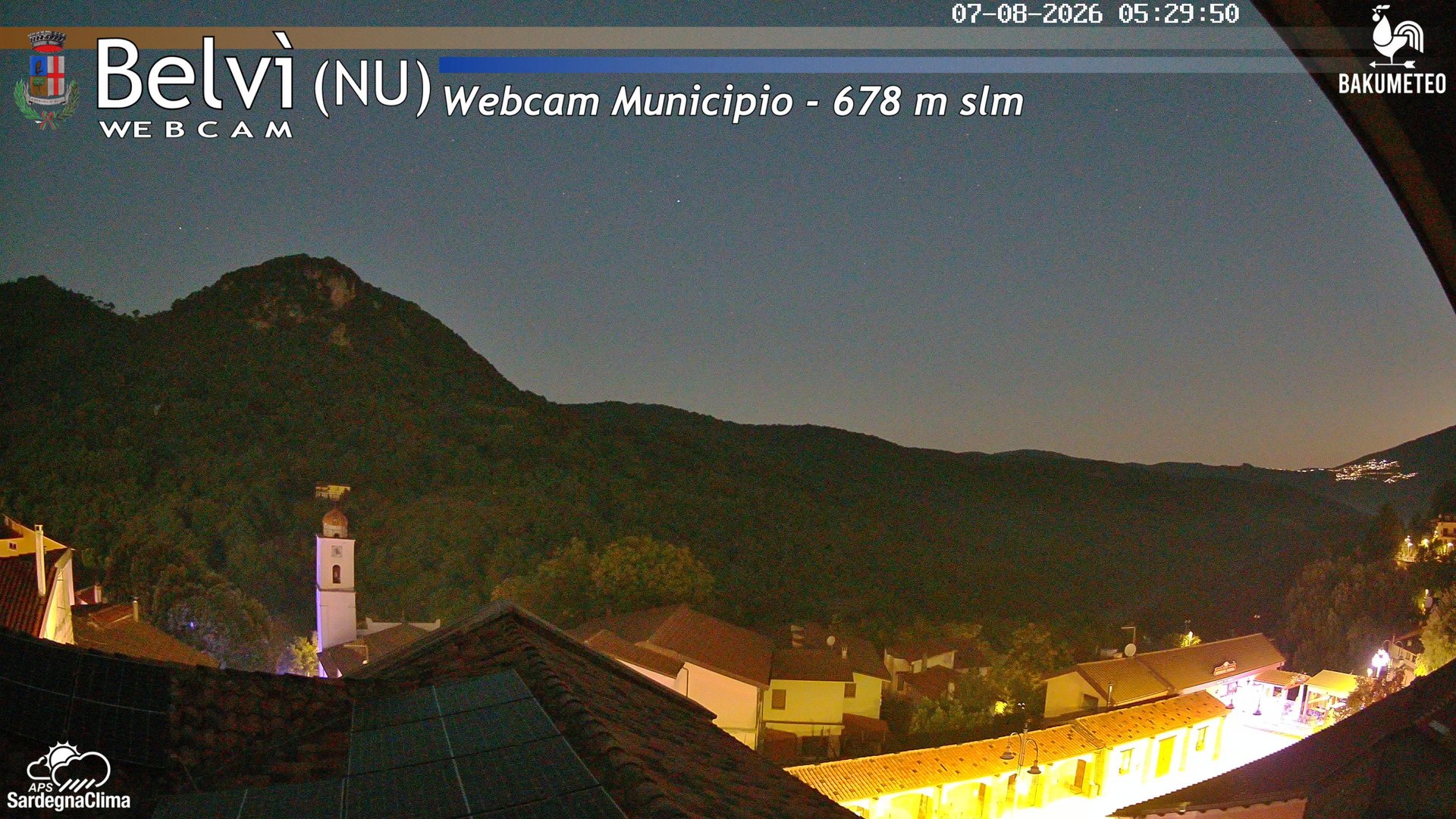 time-lapse frame, Belvi Municipio webcam