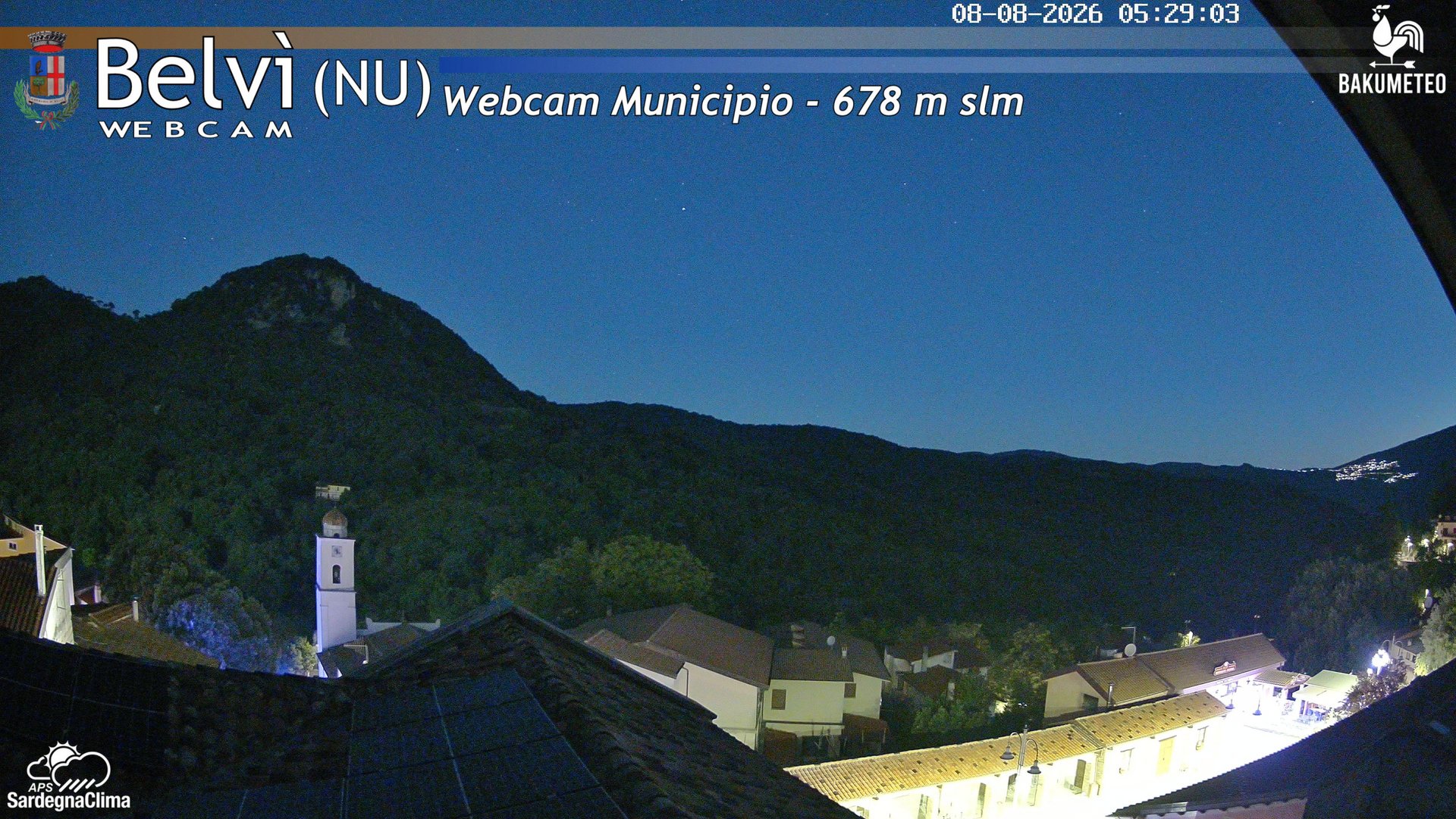 time-lapse frame, Belvi Municipio webcam