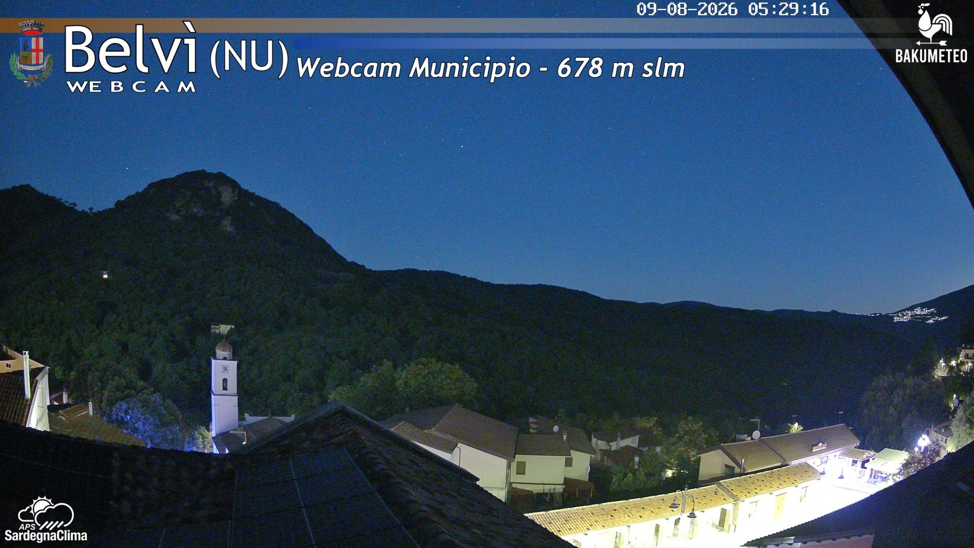 time-lapse frame, Belvi Municipio webcam