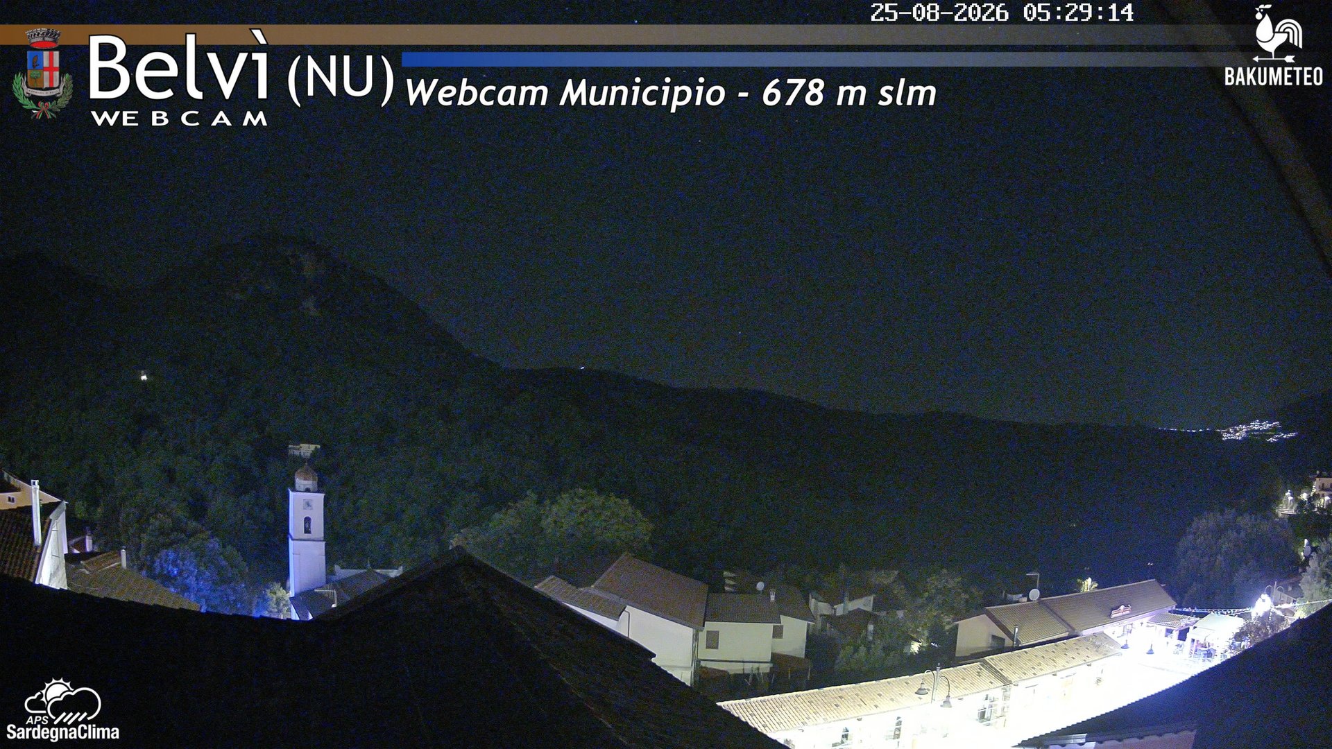 time-lapse frame, Belvi Municipio webcam