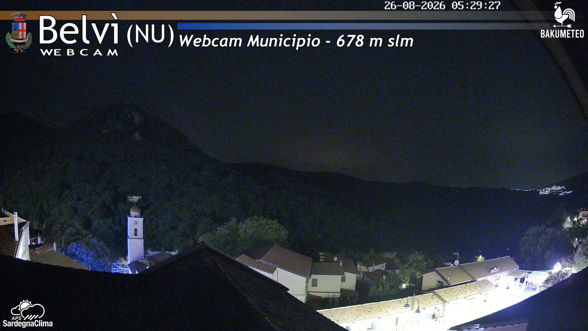 time-lapse frame, Belvi Municipio webcam