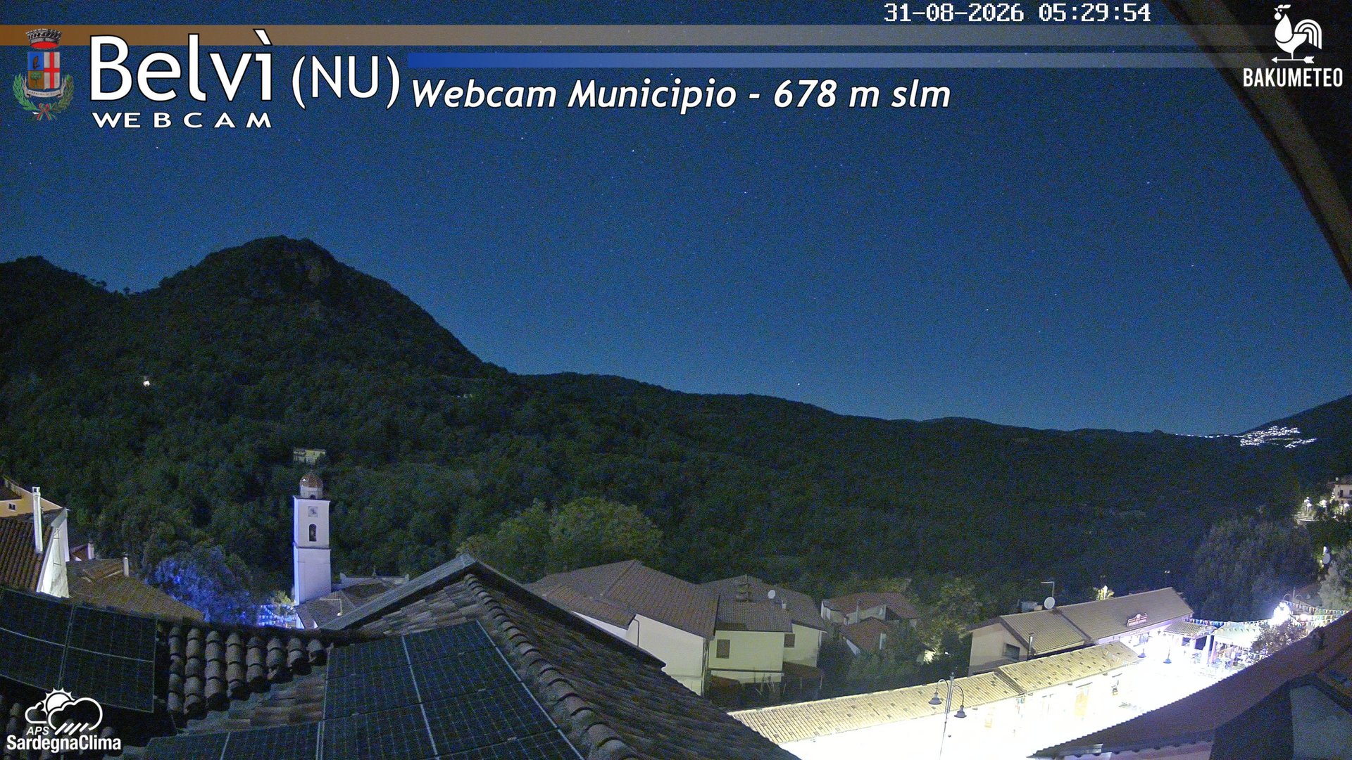time-lapse frame, Belvi Municipio webcam