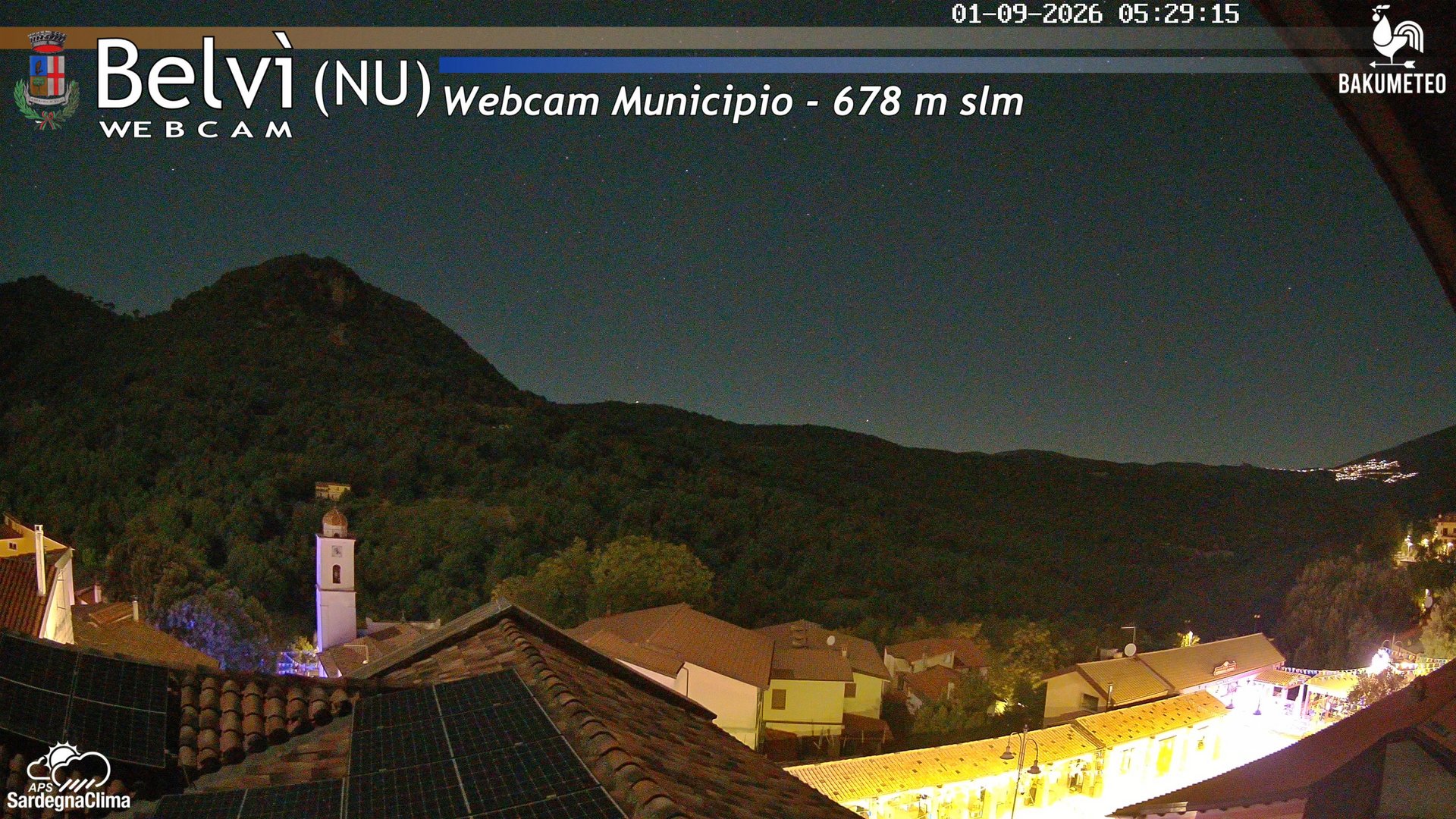 time-lapse frame, Belvi Municipio webcam