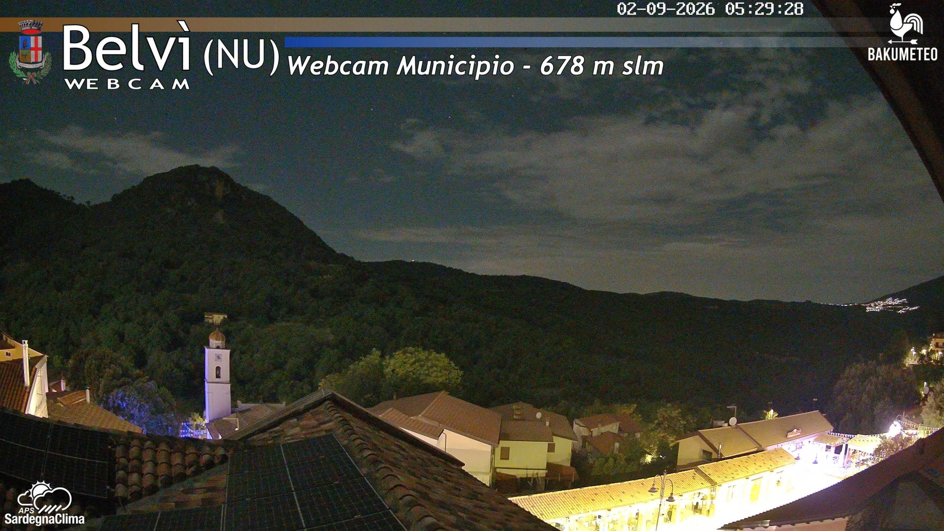 time-lapse frame, Belvi Municipio webcam