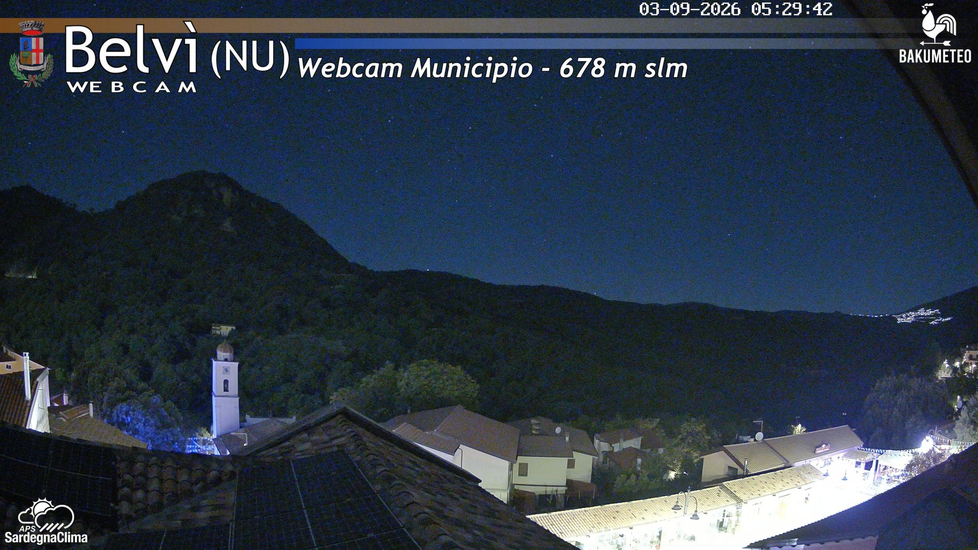 time-lapse frame, Belvi Municipio webcam