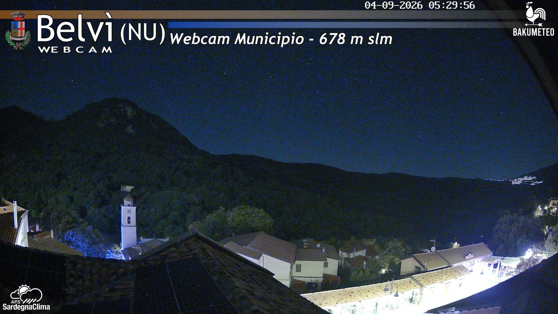 time-lapse frame, Belvi Municipio webcam