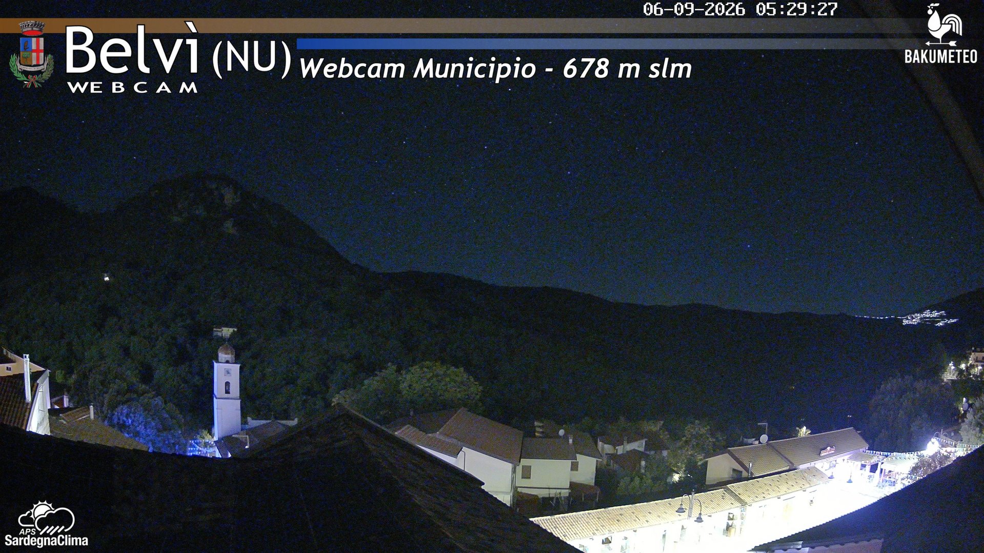time-lapse frame, Belvi Municipio webcam