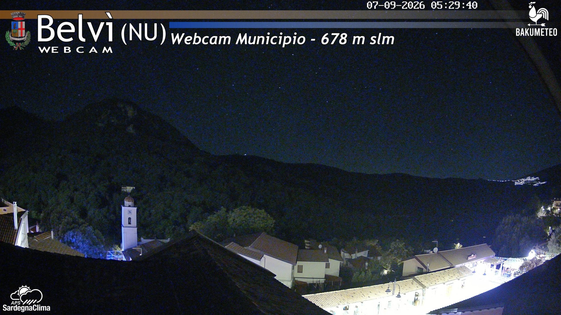 time-lapse frame, Belvi Municipio webcam