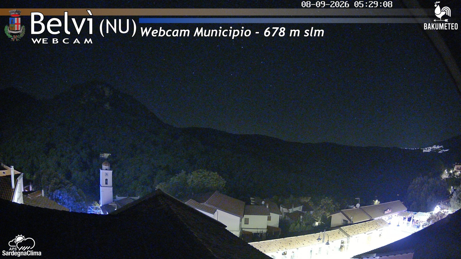 time-lapse frame, Belvi Municipio webcam