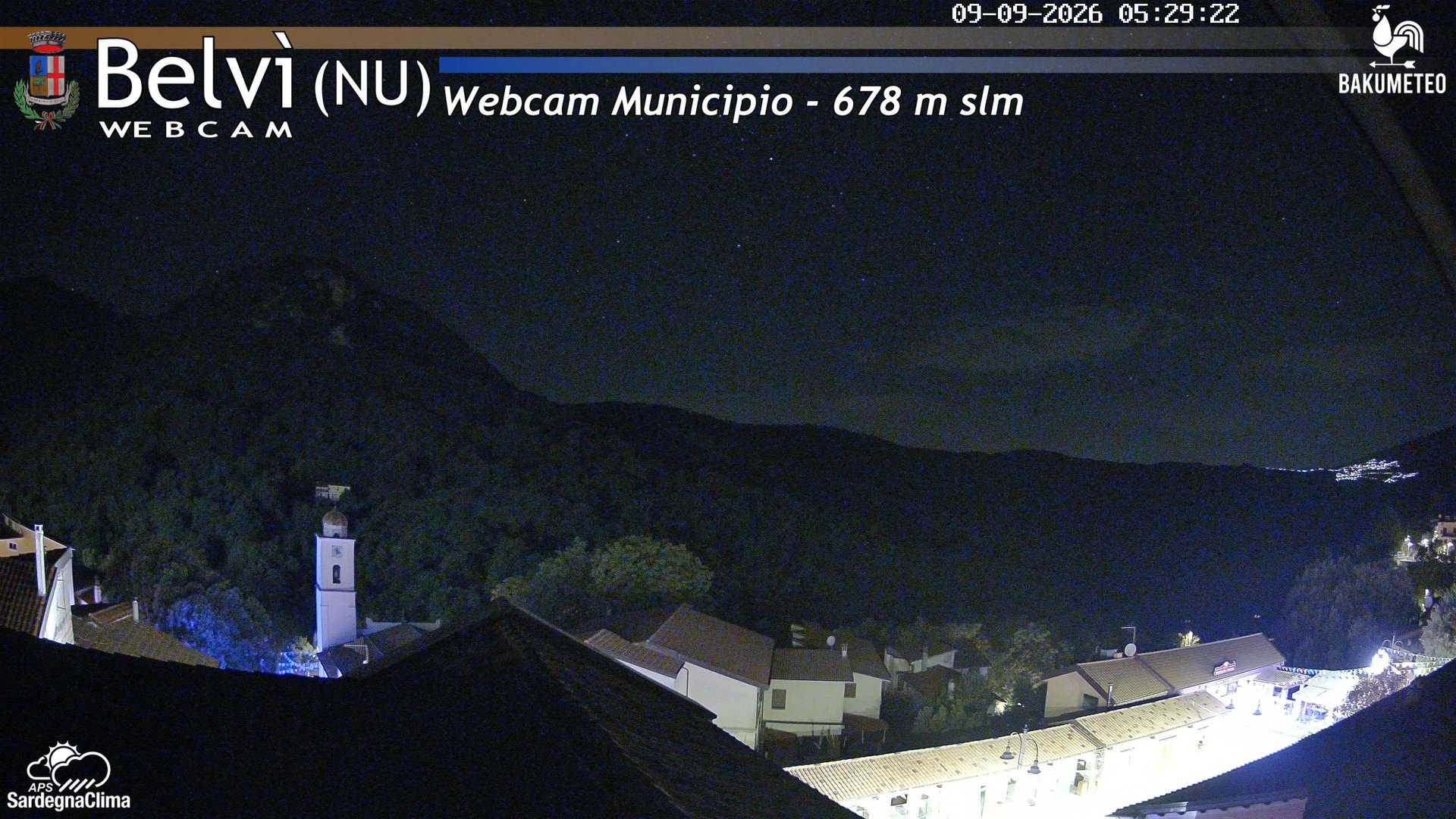 time-lapse frame, Belvi Municipio webcam