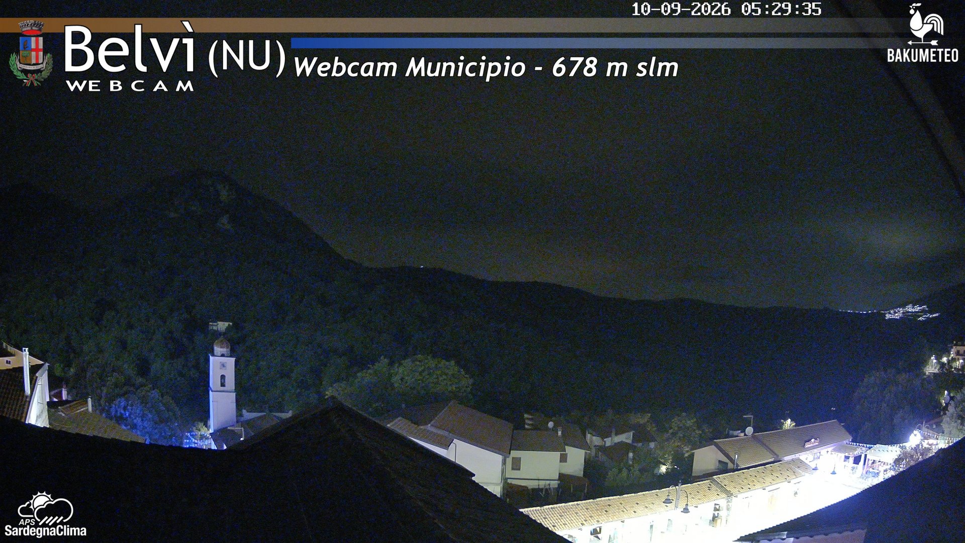 time-lapse frame, Belvi Municipio webcam
