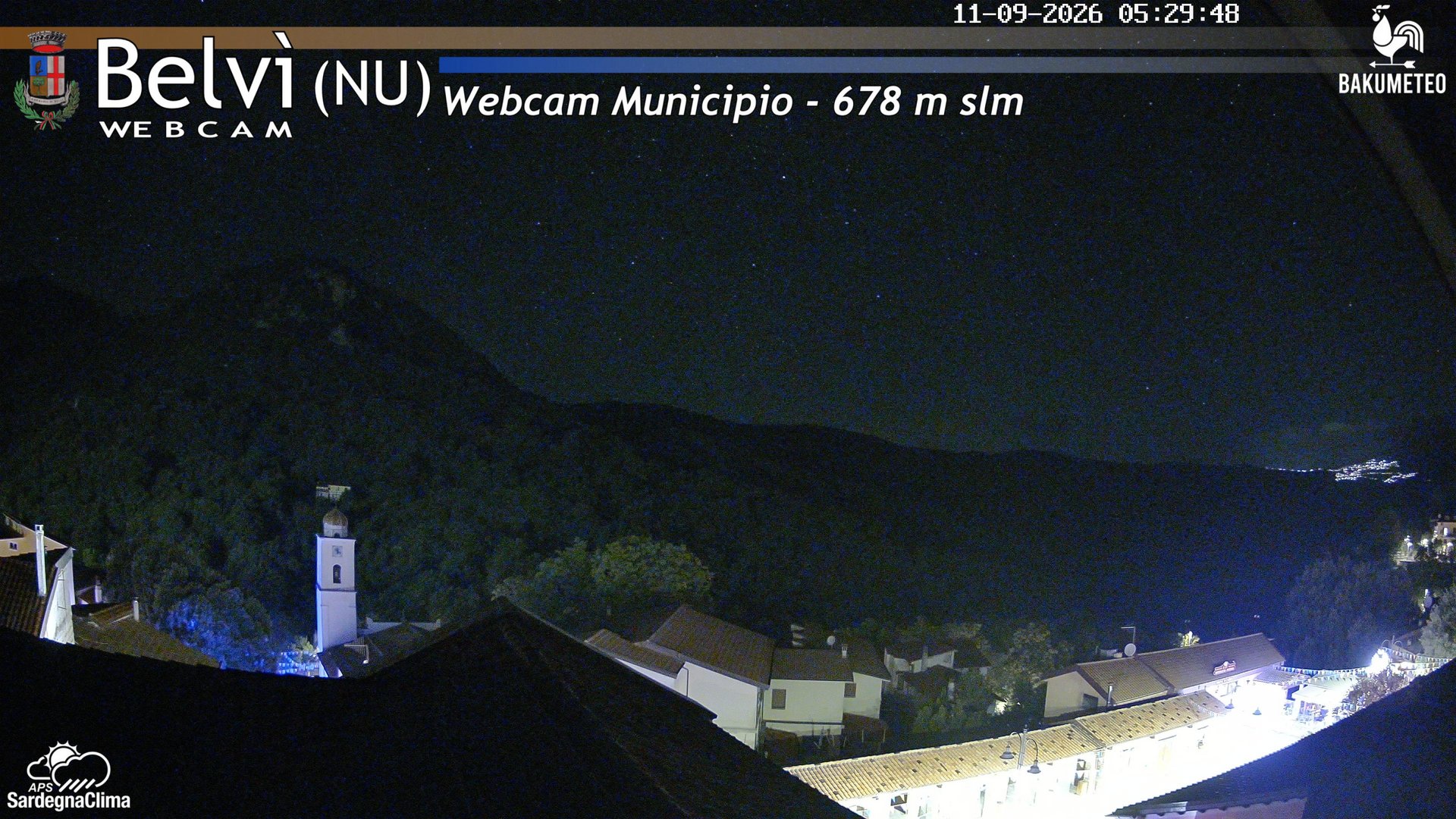 time-lapse frame, Belvi Municipio webcam