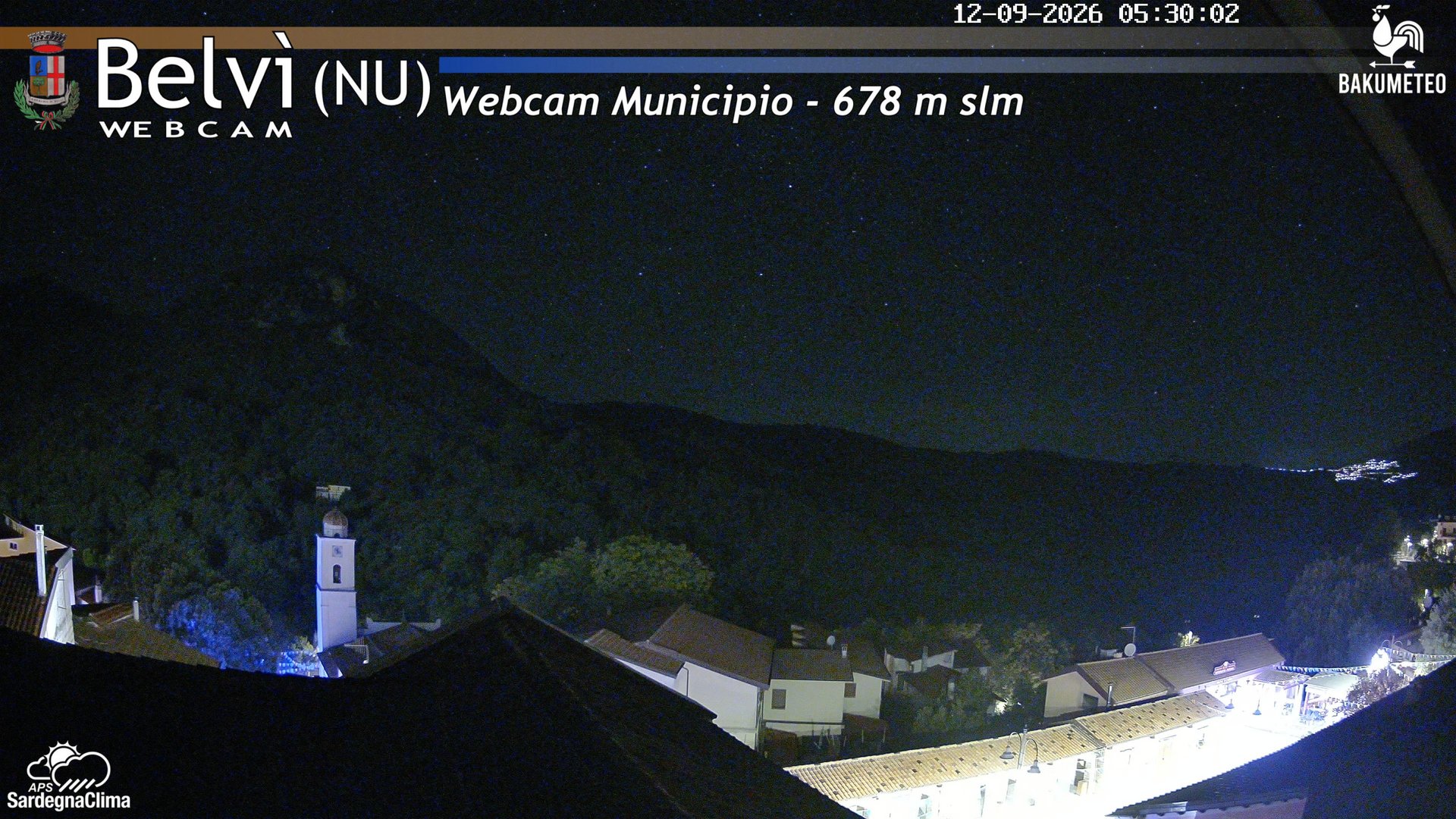 time-lapse frame, Belvi Municipio webcam