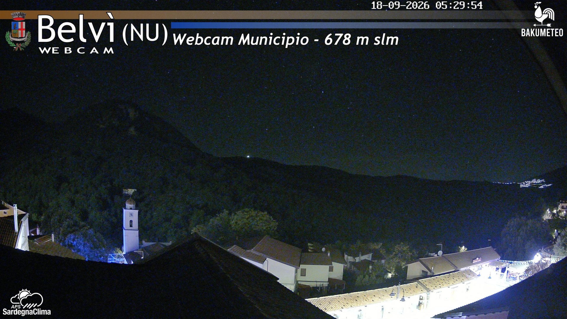 time-lapse frame, Belvi Municipio webcam