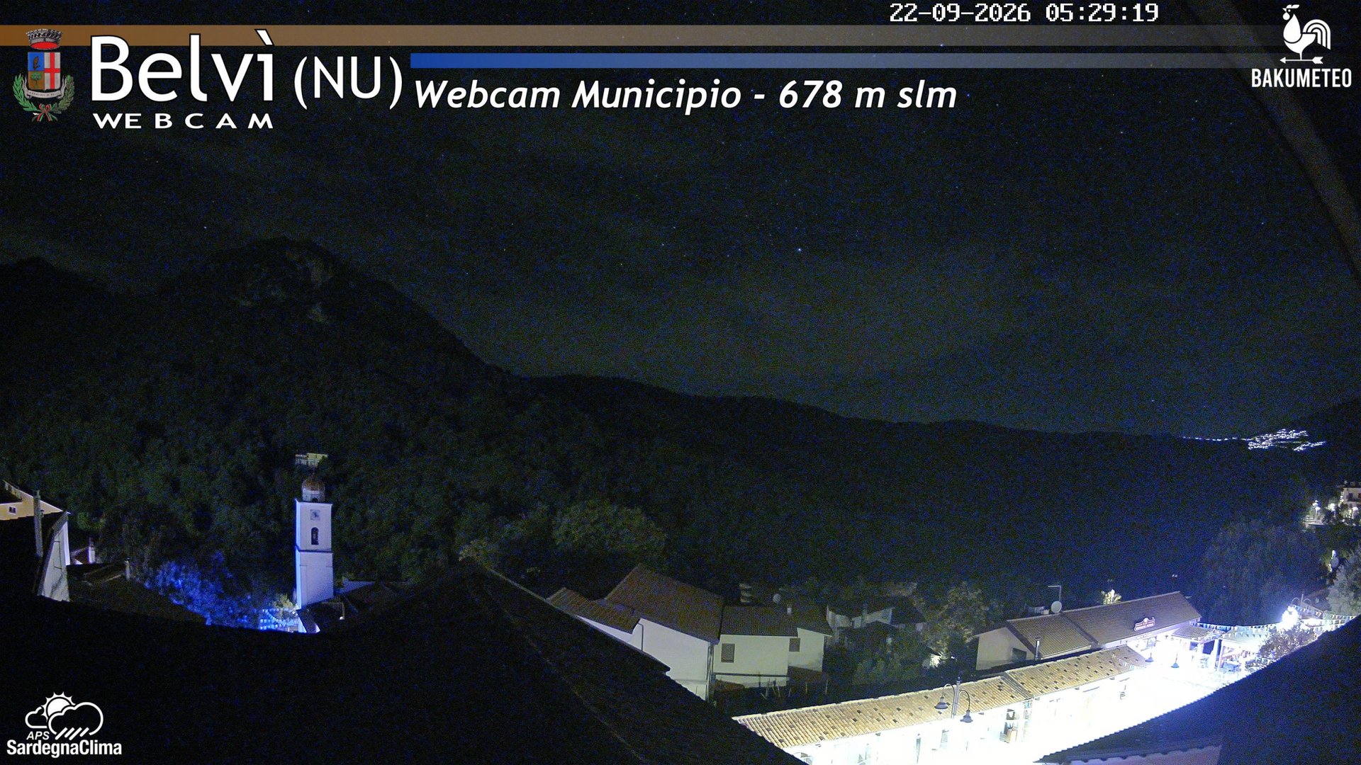 time-lapse frame, Belvi Municipio webcam