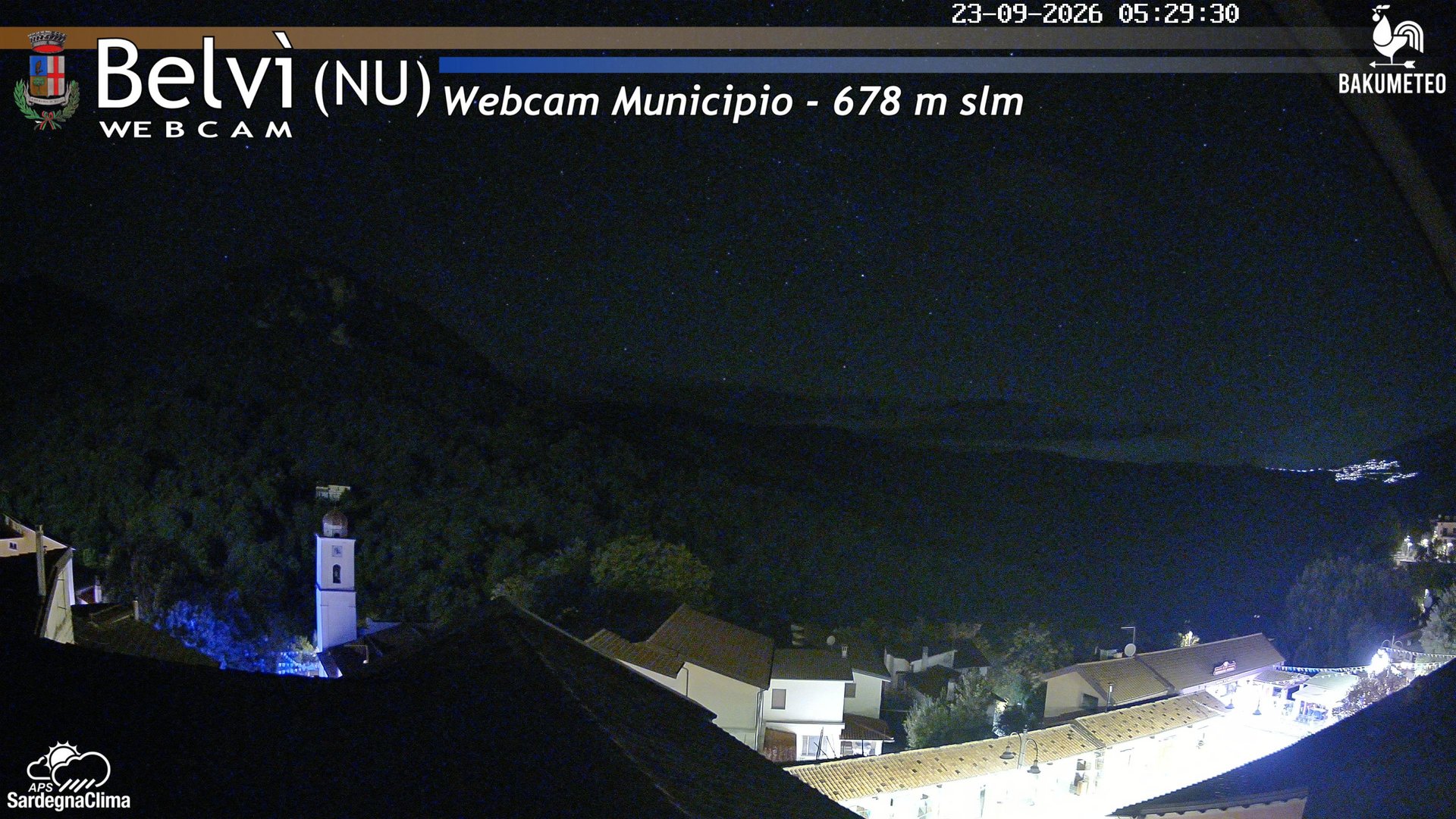 time-lapse frame, Belvi Municipio webcam
