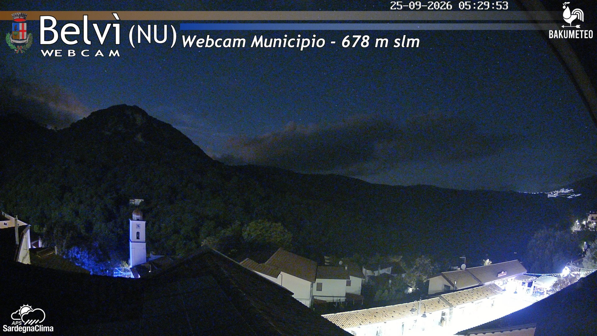 time-lapse frame, Belvi Municipio webcam