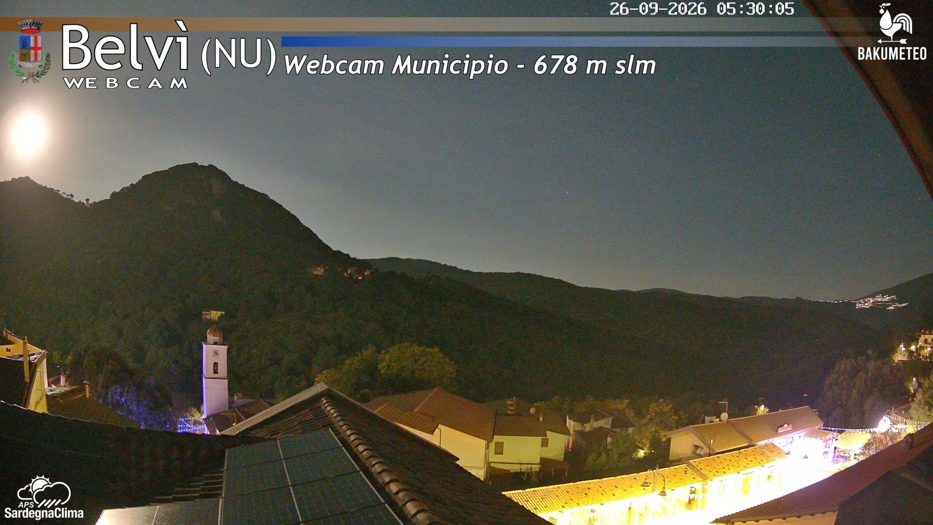time-lapse frame, Belvi Municipio webcam
