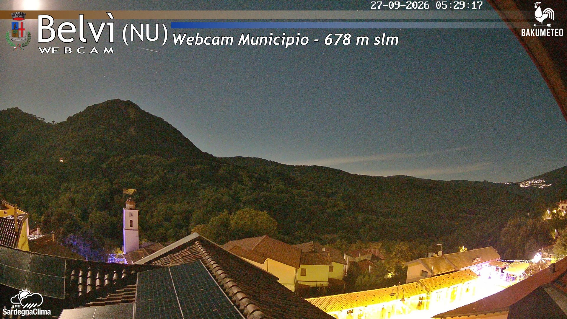 time-lapse frame, Belvi Municipio webcam