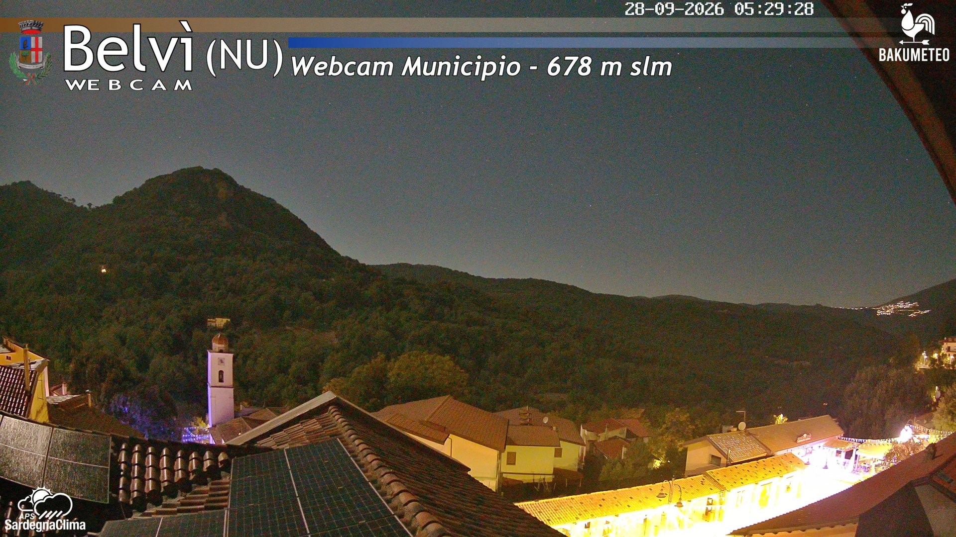 time-lapse frame, Belvi Municipio webcam