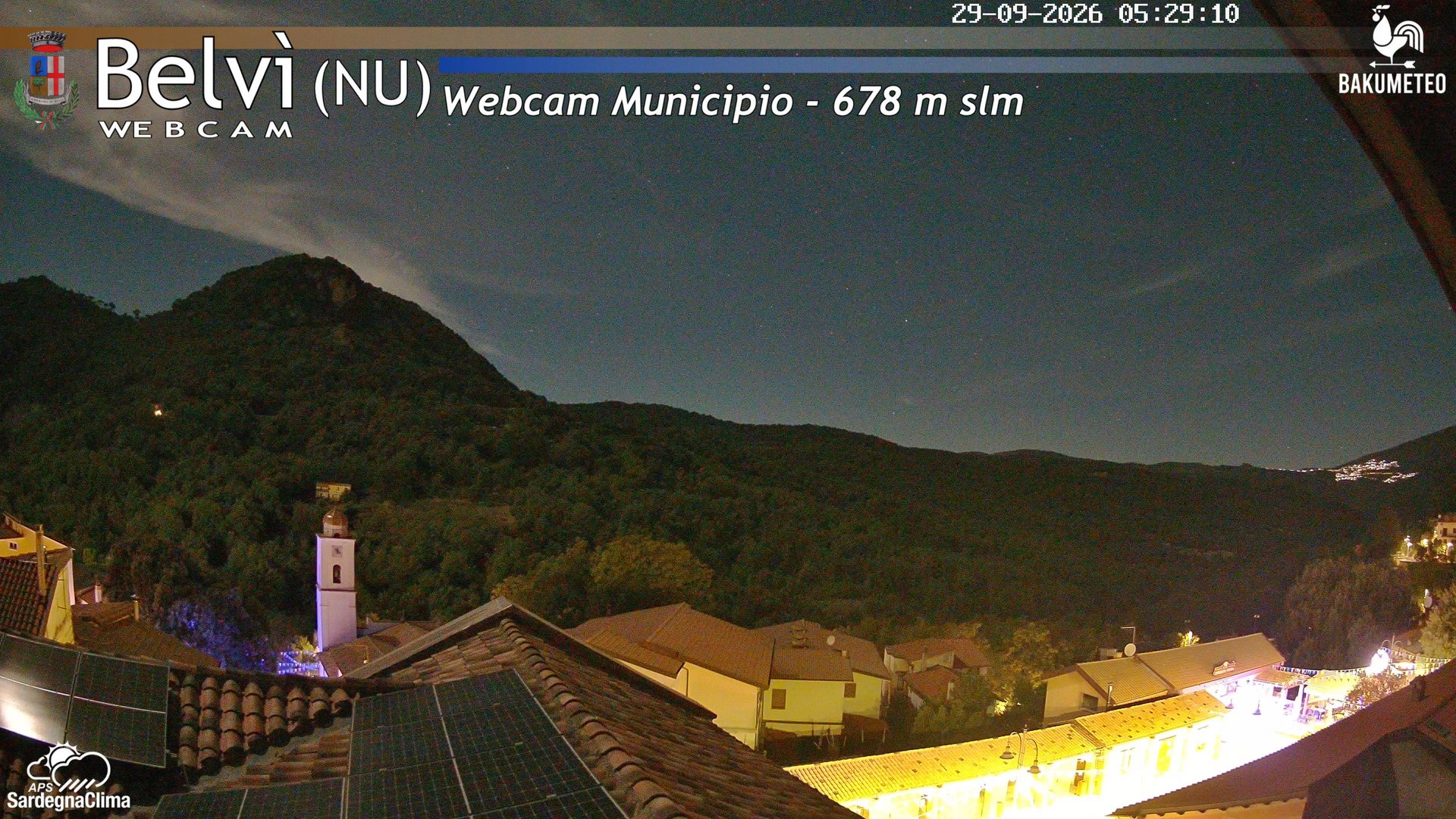 time-lapse frame, Belvi Municipio webcam