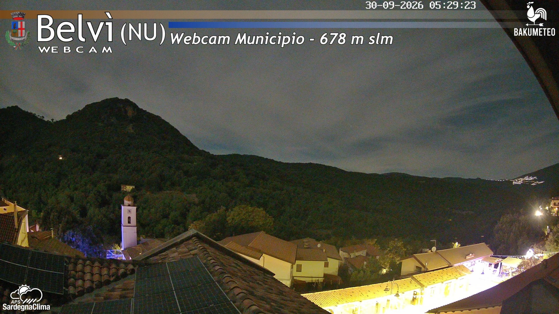 time-lapse frame, Belvi Municipio webcam