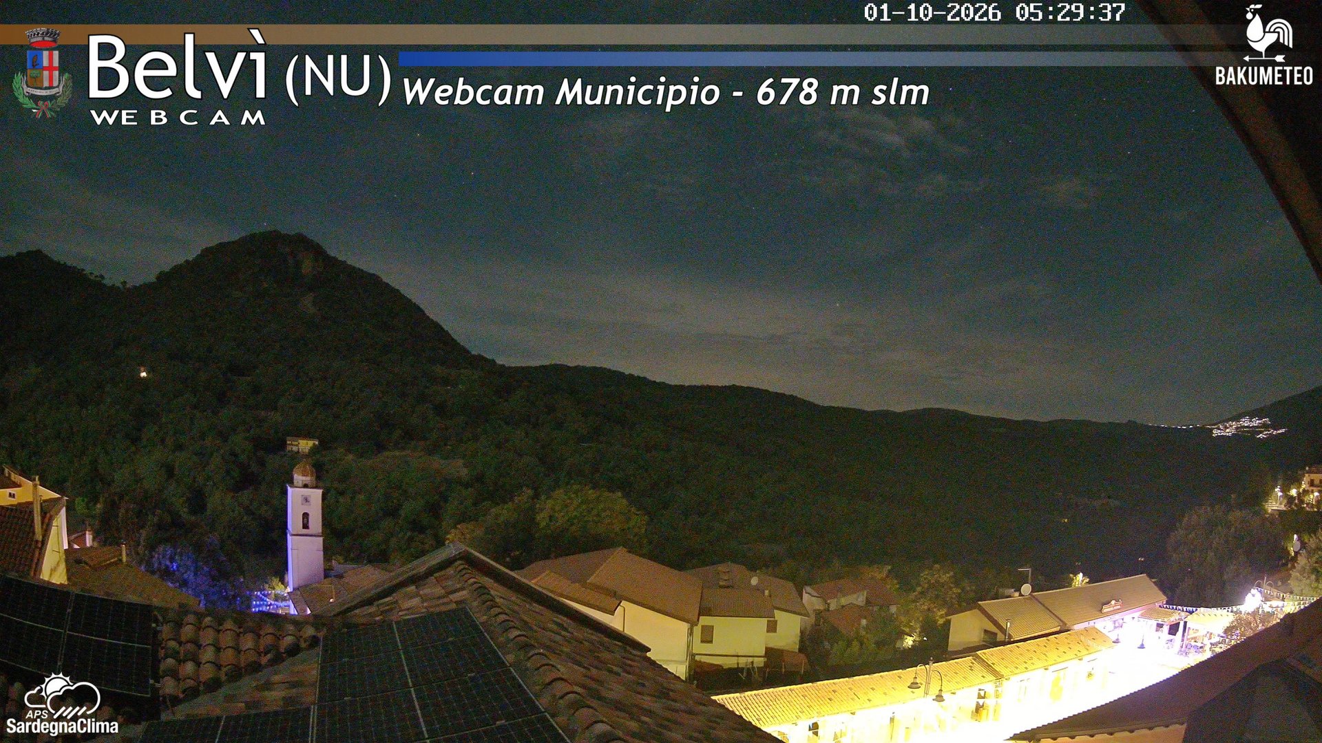 time-lapse frame, Belvi Municipio webcam