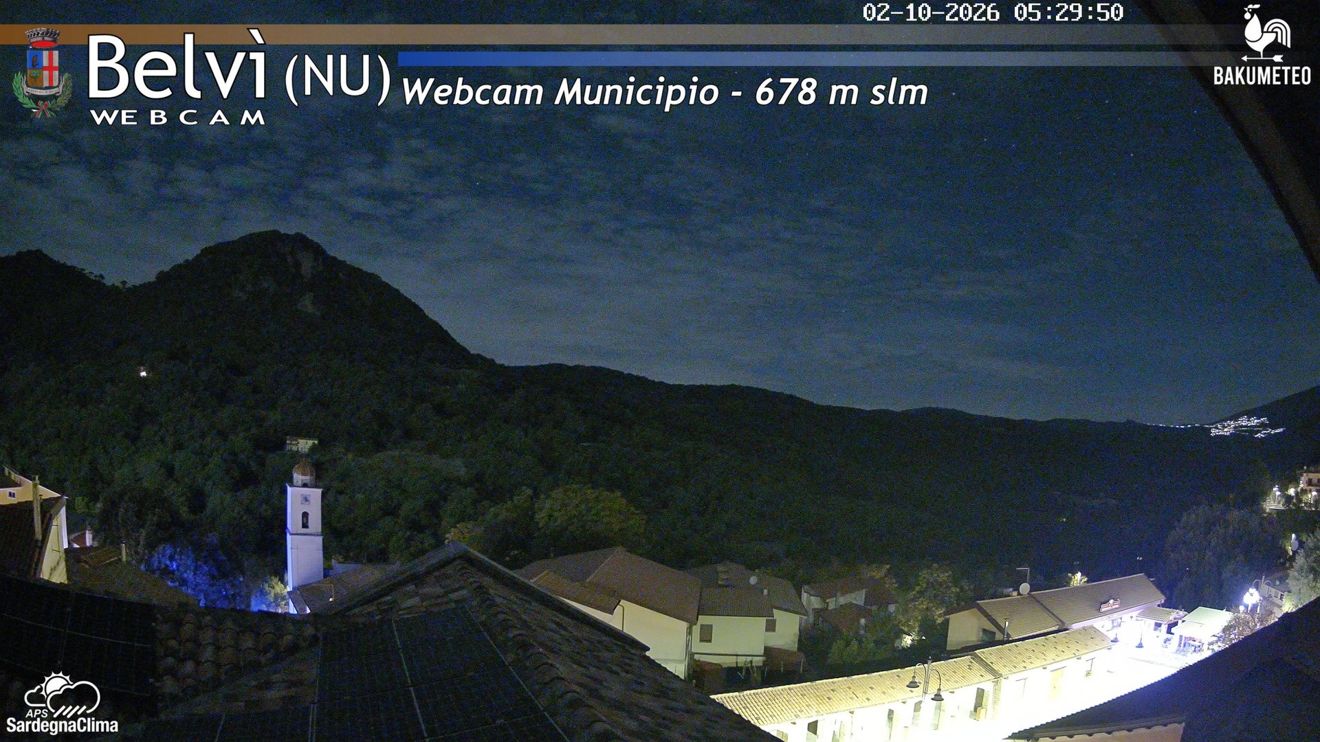 time-lapse frame, Belvi Municipio webcam