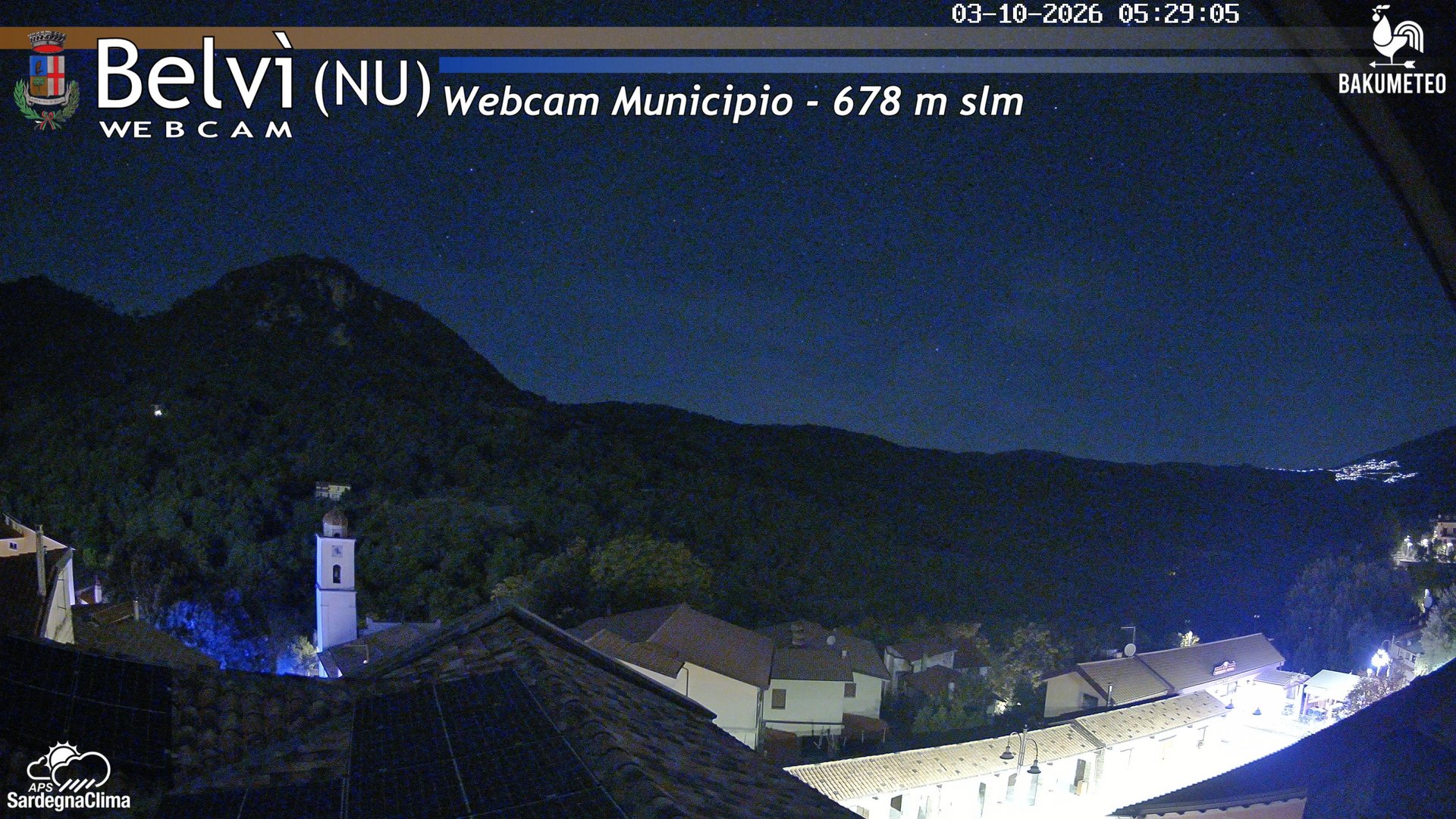 time-lapse frame, Belvi Municipio webcam