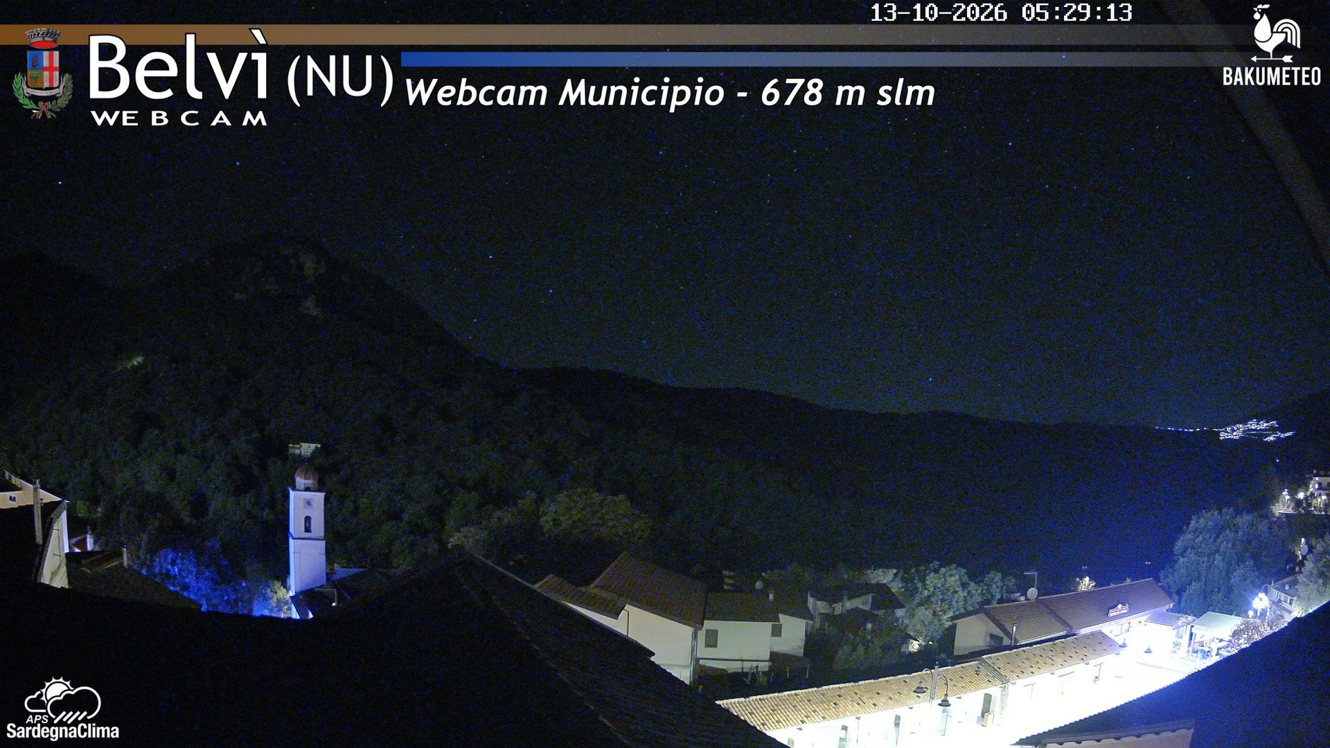 time-lapse frame, Belvi Municipio webcam