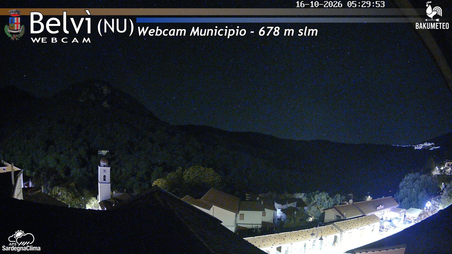 time-lapse frame, Belvi Municipio webcam