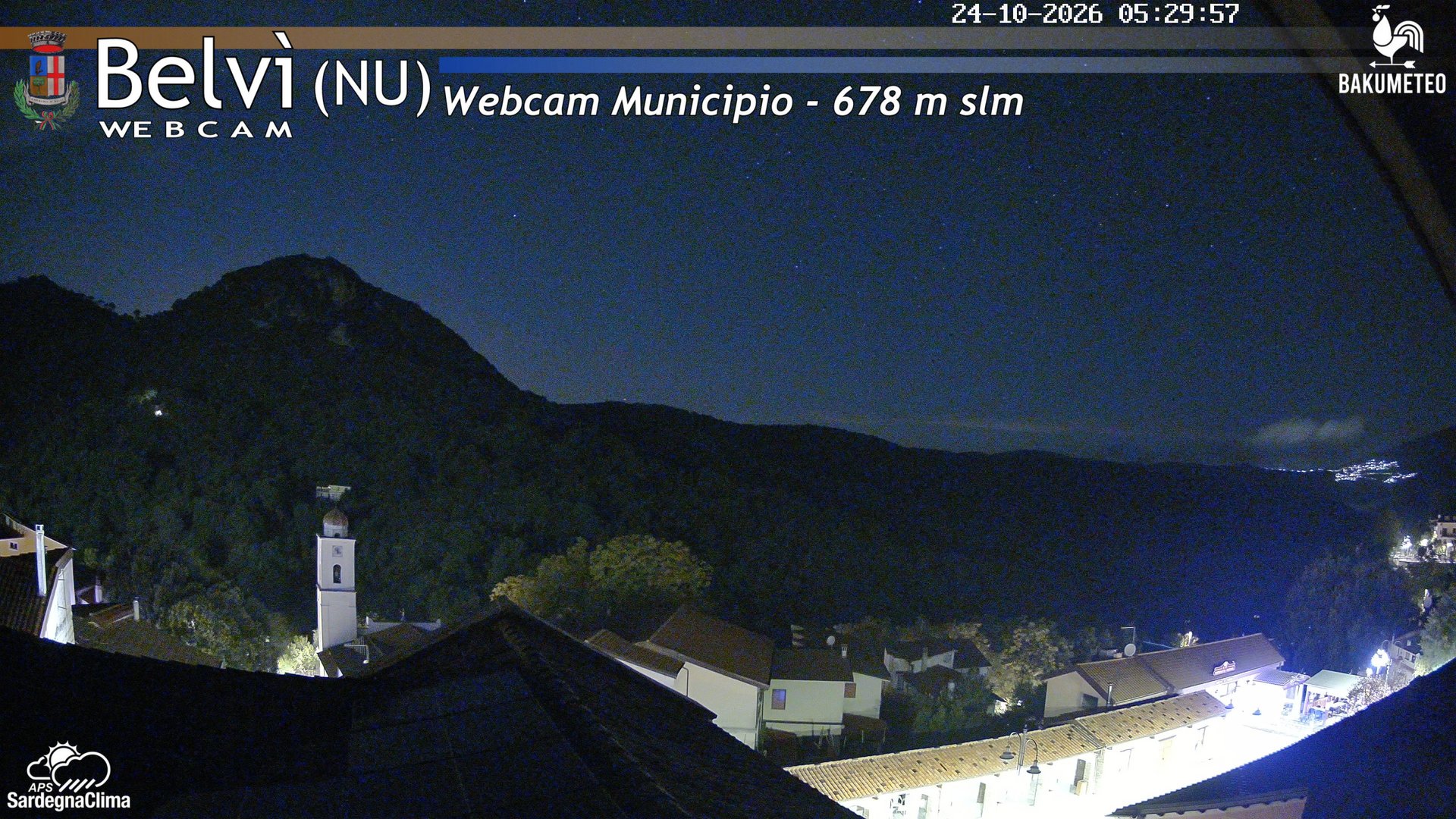 time-lapse frame, Belvi Municipio webcam