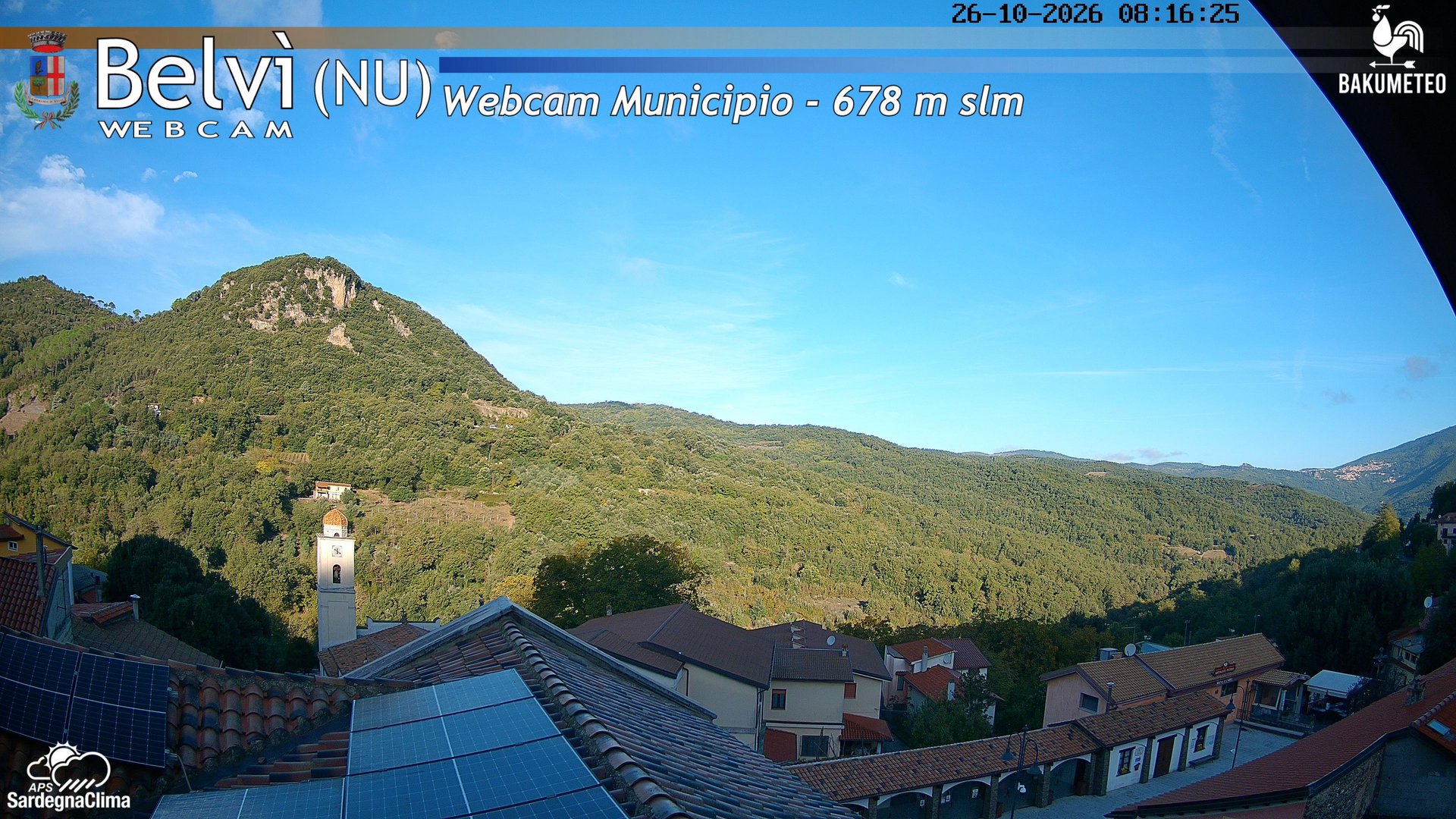 time-lapse frame, Belvi Municipio webcam