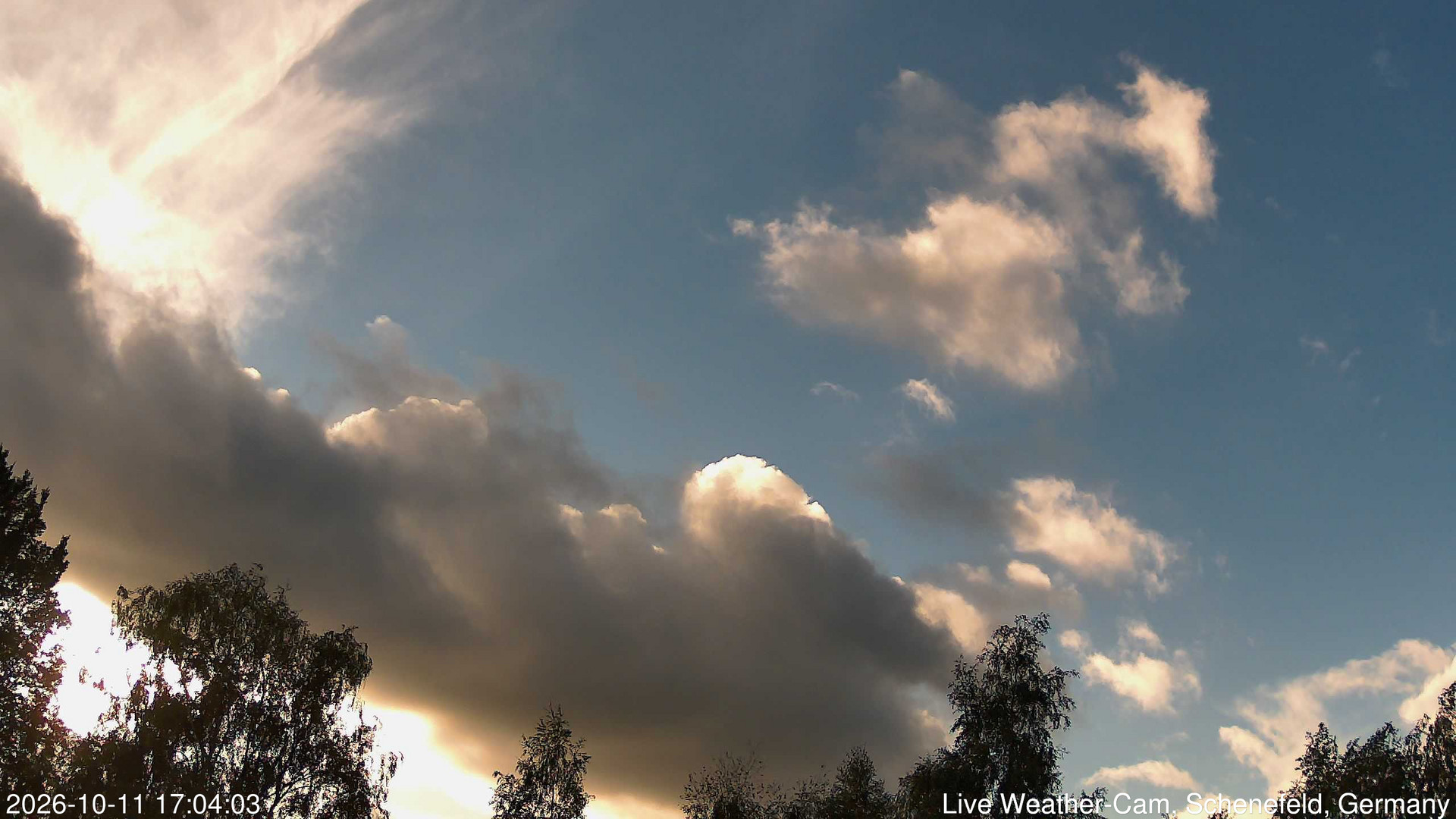 time-lapse frame, 2026-10-11 17:04-19:34 webcam