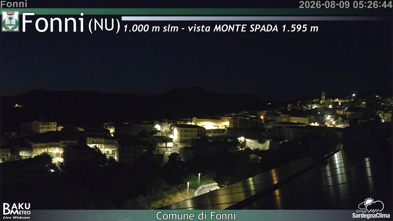 time-lapse frame, Fonni webcam