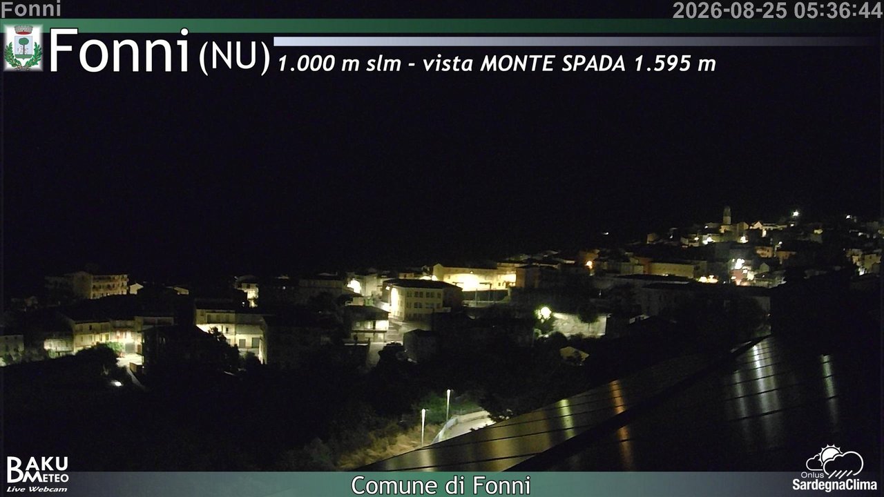 time-lapse frame, Fonni webcam