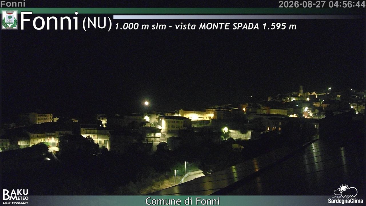 time-lapse frame, Fonni webcam