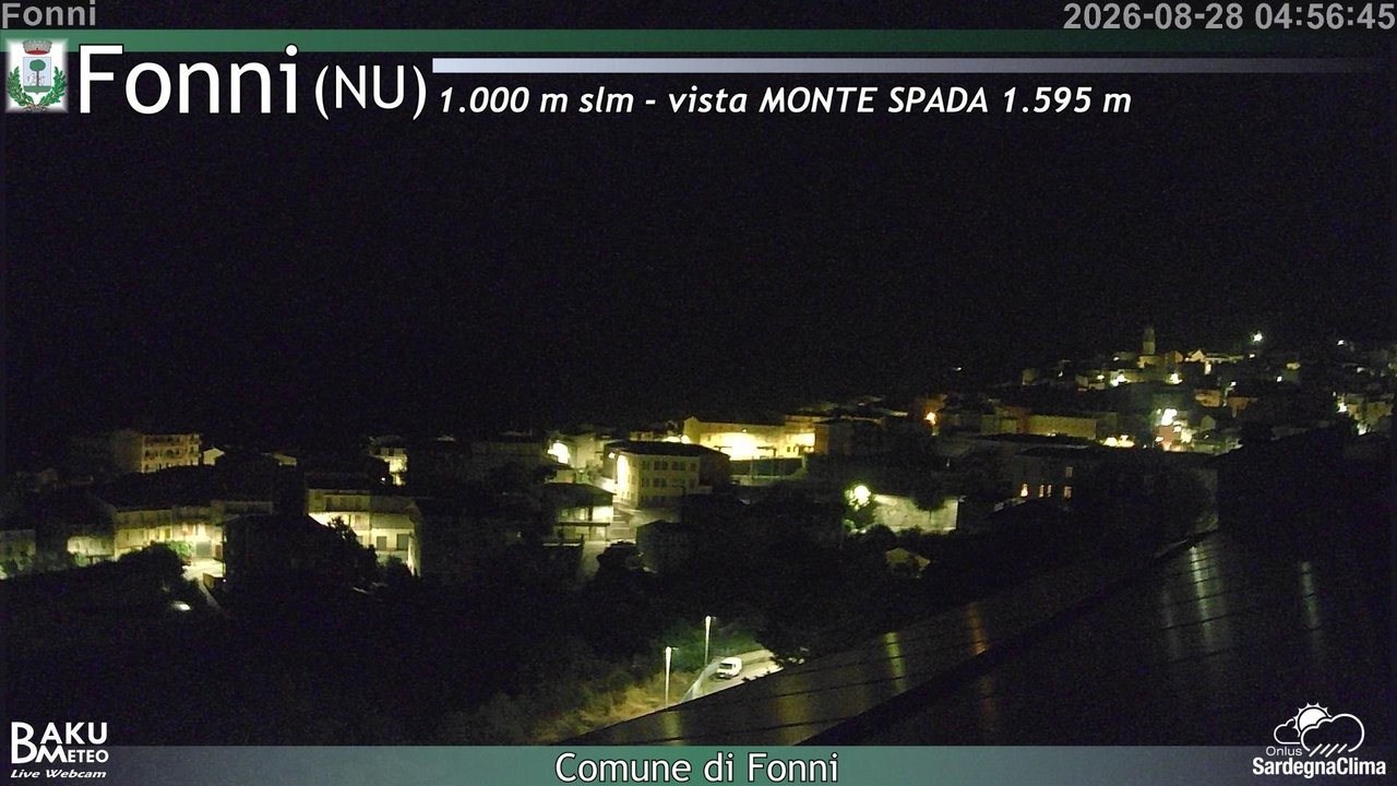 time-lapse frame, Fonni webcam