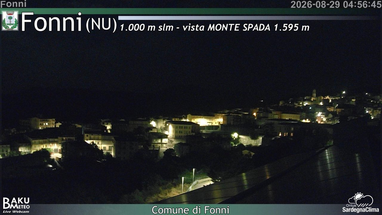time-lapse frame, Fonni webcam