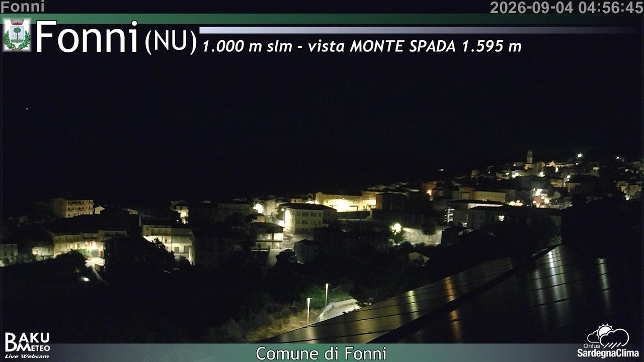 time-lapse frame, Fonni webcam