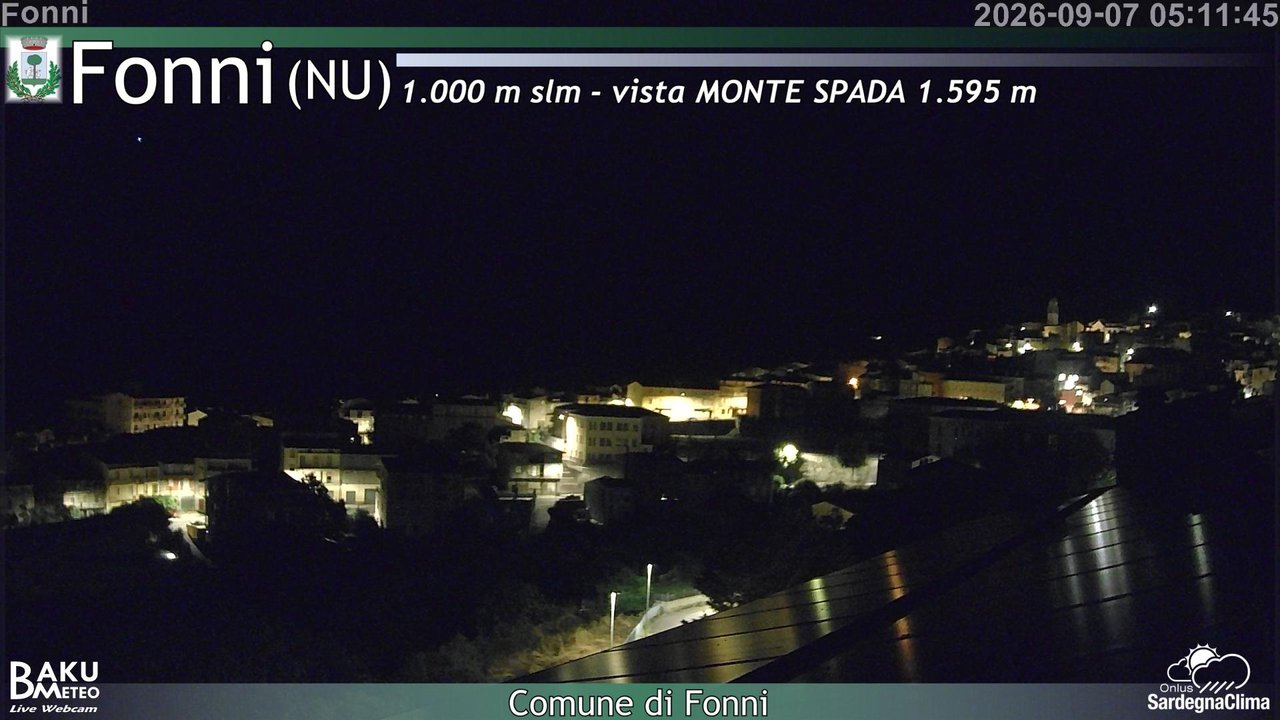 time-lapse frame, Fonni webcam