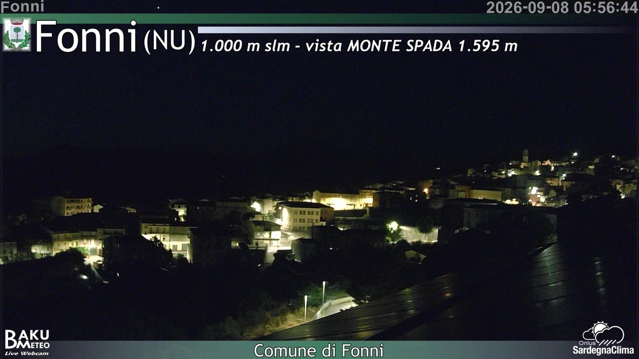 time-lapse frame, Fonni webcam