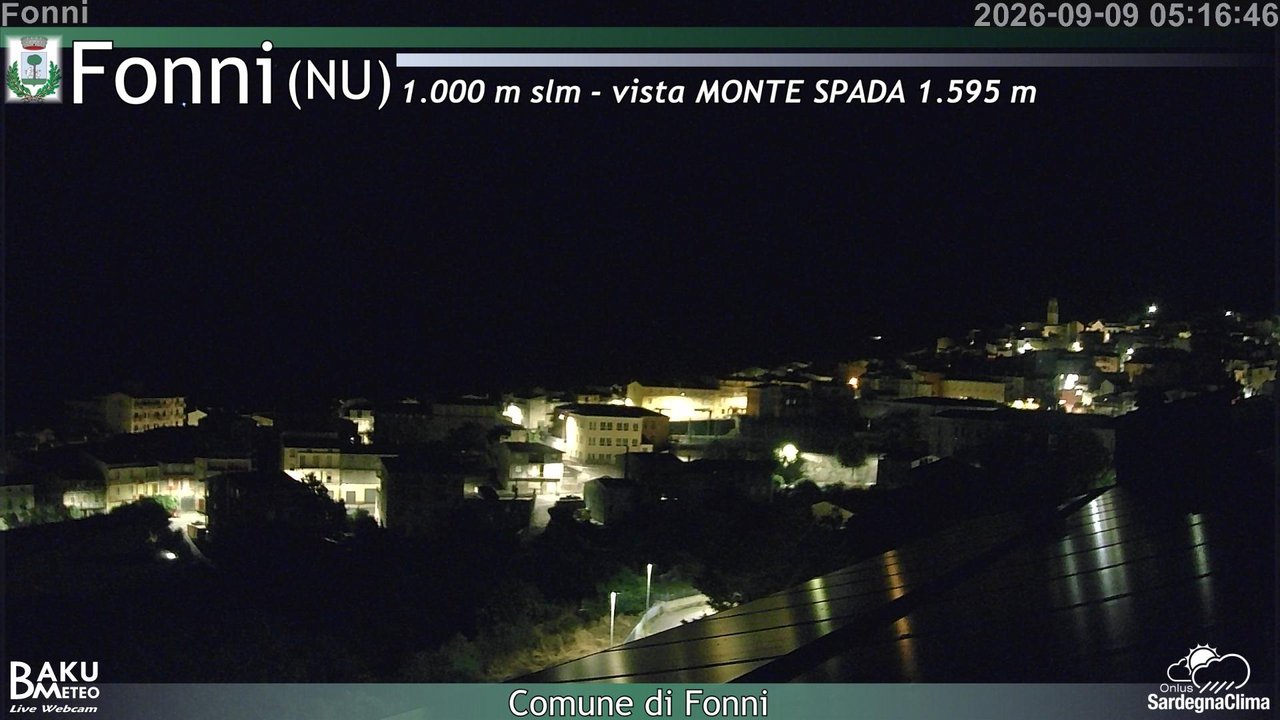time-lapse frame, Fonni webcam