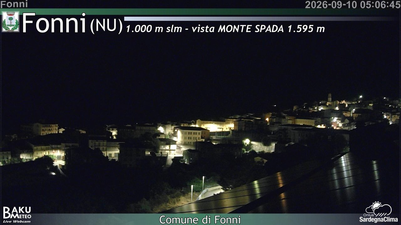 time-lapse frame, Fonni webcam