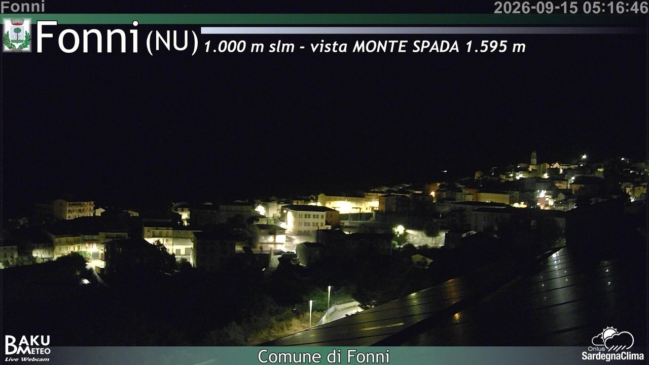 time-lapse frame, Fonni webcam